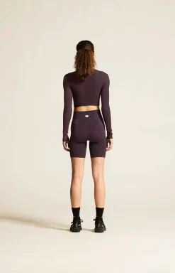 Collective Rib Cropped Ls Top W
