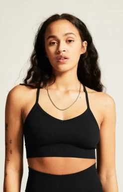 Collective Rib Strap Sports Bra W